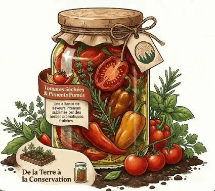 La Foret d'Allorie, légumes cultivés en Corrèze, séchés et fumés, produits du terroir