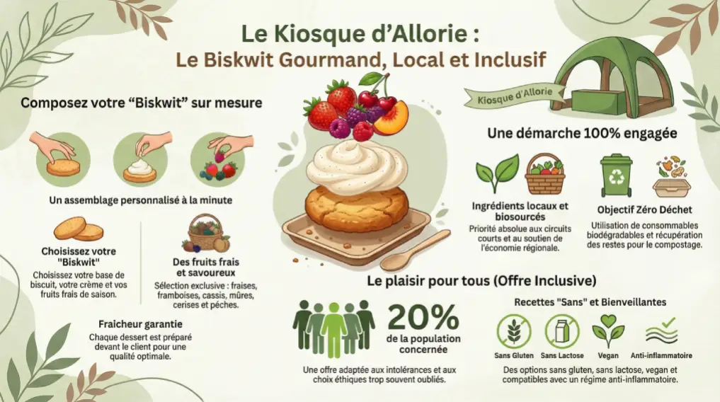 Le biscuit inclusif : sans gluten, sans lactose et vegan. Ingrédients locaux, objectif zéro déchets