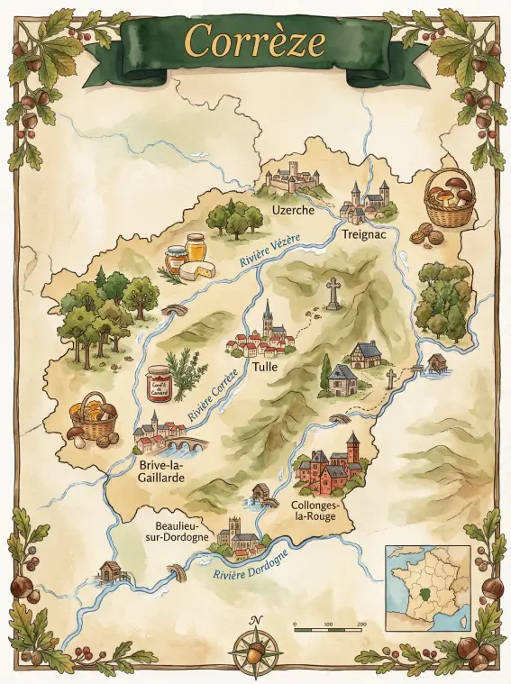 La Corrèze : terroir et producteurs locaux
