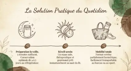 le gruau de nuit petit-déjeuner rapide, pratique, mobile et sain : la Forêt d'Allorie Corrèze