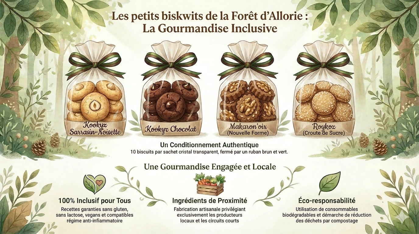 les petits biscuits sans gluten sans lactose et vegan par la foret d'Allorie