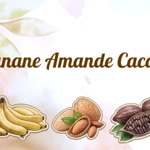 gruau de nuit overnight banane amande cacao sans gluten, sans lactose, vegan