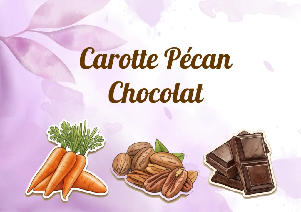 gruau de nuit overnight carotte pécan chocolat sans gluten, sans lactose, vegan