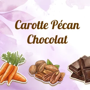 gruau de nuit overnight carotte pécan chocolat sans gluten, sans lactose, vegan