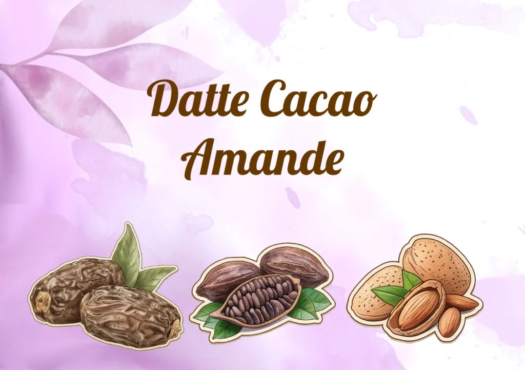 gruau de nuit overnight datte cacao amande sans gluten, sans lactose, vegan