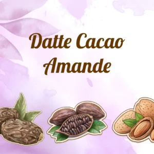 gruau de nuit overnight datte cacao amande sans gluten, sans lactose, vegan